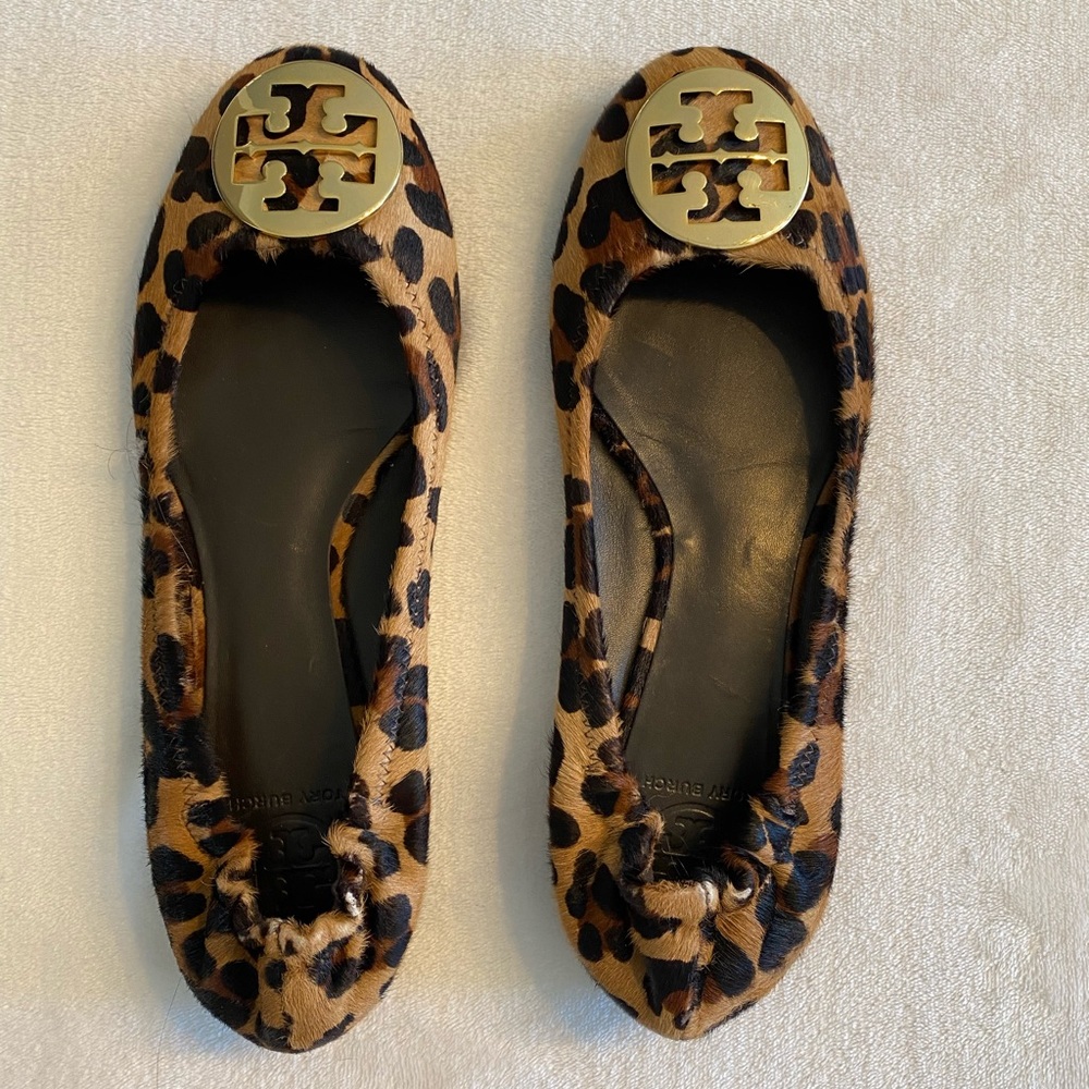 Tory Burch Animal Print Flat Sandal; Size 11;